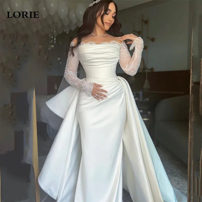 Short Sequined Beadings Wedding Dresses Puff Sleeves Princess Sweetheart Party Dresses Dress Women Elegant Luxury