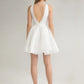 Beach Elegant O Neck Short Wedding Dress For Women Mini Sleeveless A Line Backless Simple Bridal Gown Robe De Mariee