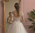 Princess A-Line Wedding Dress Layered Tulle Romantic Bridal
