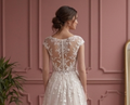 Garden A-Line Wedding Dress Floral Lace Soft Bridal Wear