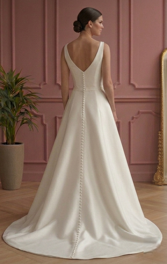 Timeless A-Line Wedding Dress Sweetheart Neck Elegant Gown