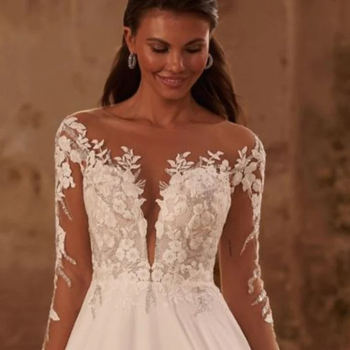 RODDRSYA BOHO Abito da sposa Abito da sposa APPLICA APPLICASI POTTO SCOOCO PULLA SUCCHI