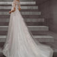 Pregnant Wedding Dress Lace Applique Tulle 3/4 Sleeves A Line Bridal Gown Bride Women Formal Party Elegant Custom made