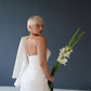 Short Zipper Sheath Wedding Dress Worn Together with a Jacket Princess Bridal Gowns Vestido De Novia Mermaid Court Train