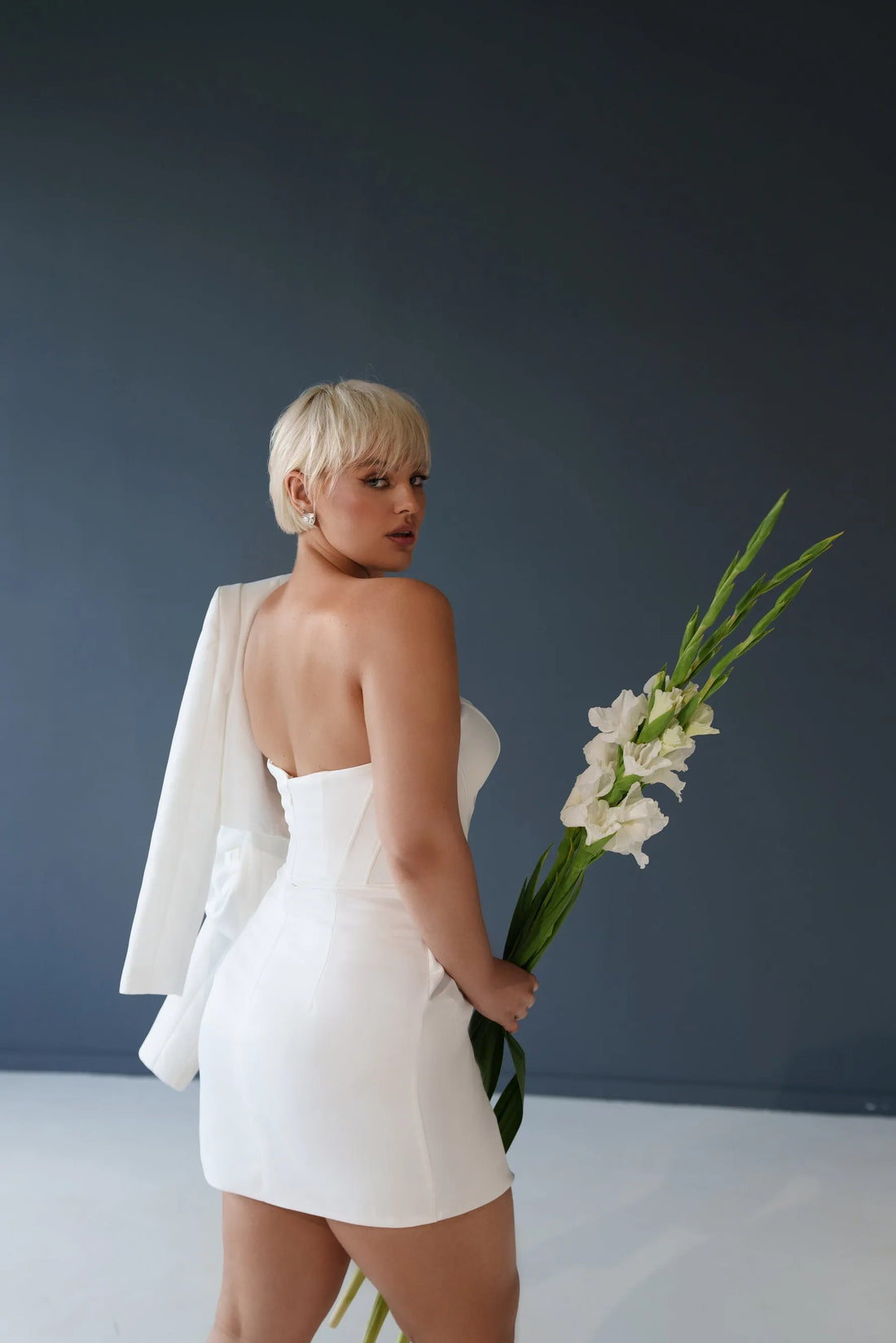 Short Zipper Sheath Wedding Dress Worn Together with a Jacket Princess Bridal Gowns Vestido De Novia Mermaid Court Train Satin