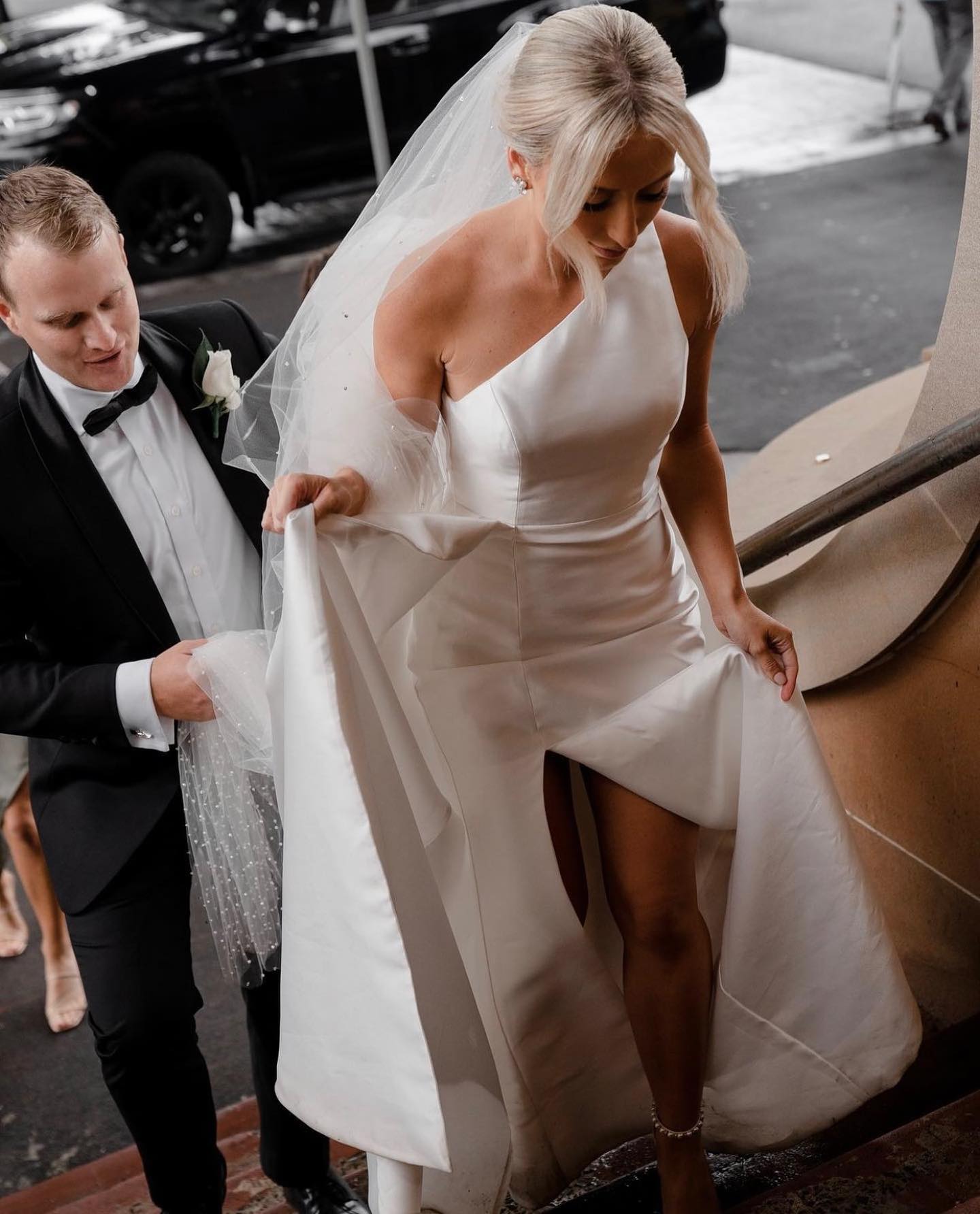 Robe De mariée longue en Satin blanc, avec jupe amovible, robe De bal formelle pour femmes, robe De célébrité