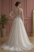 Fairytale A-Line Wedding Dress Sparkle Tulle Princess