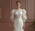 Corset Sleeve Wedding Dress Victorian Short Inspired Lace Gown