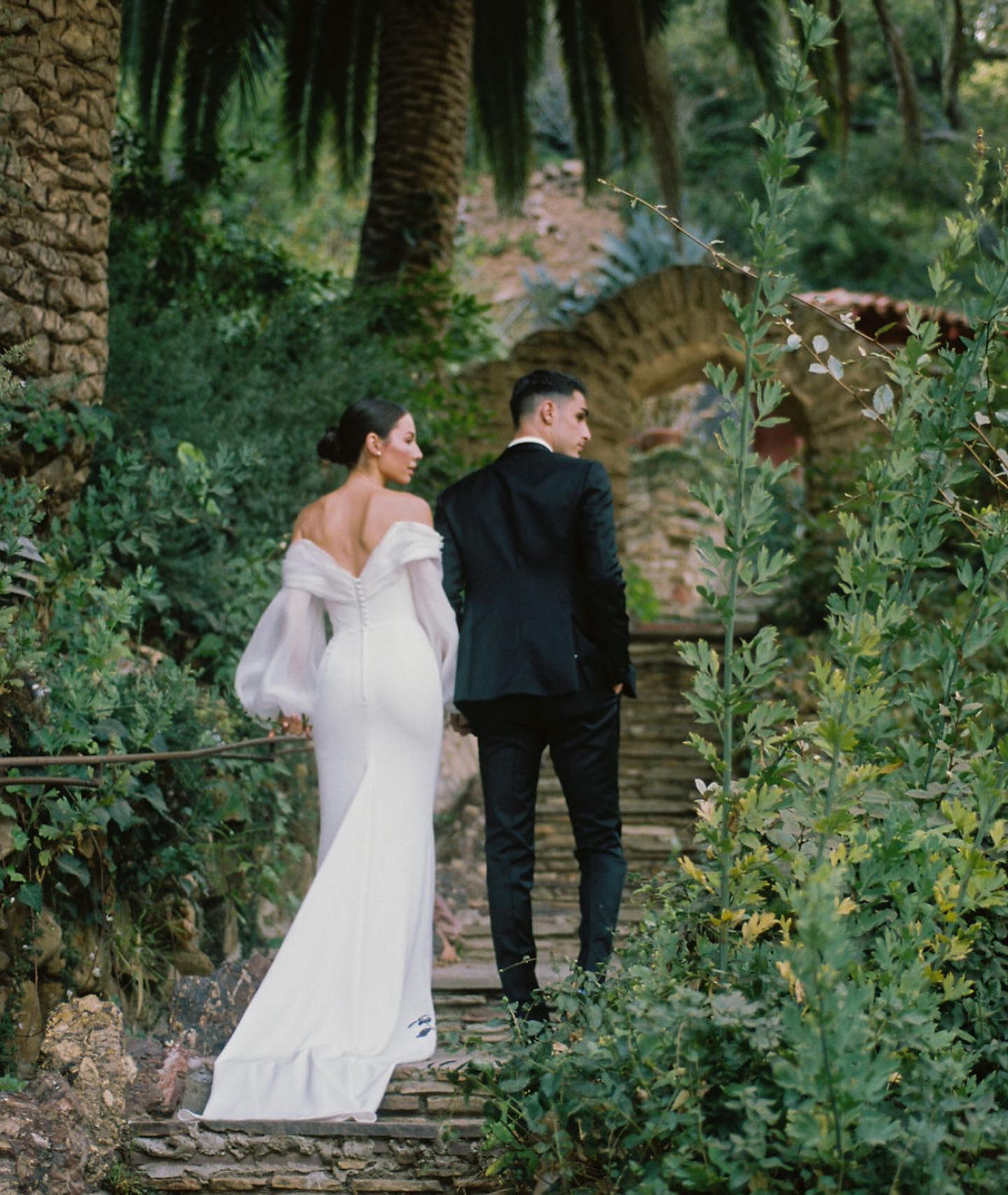 Vestidos de novia de sirena para mujer, mangas abullonadas con hombros descubiertos, vestidos de fiesta para novias, vestidos de novia, boda