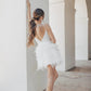 Stunning White Vestido De Novia Train Wedding Dress Princess Dress Satin  Bow Court Simple Bridal Gown