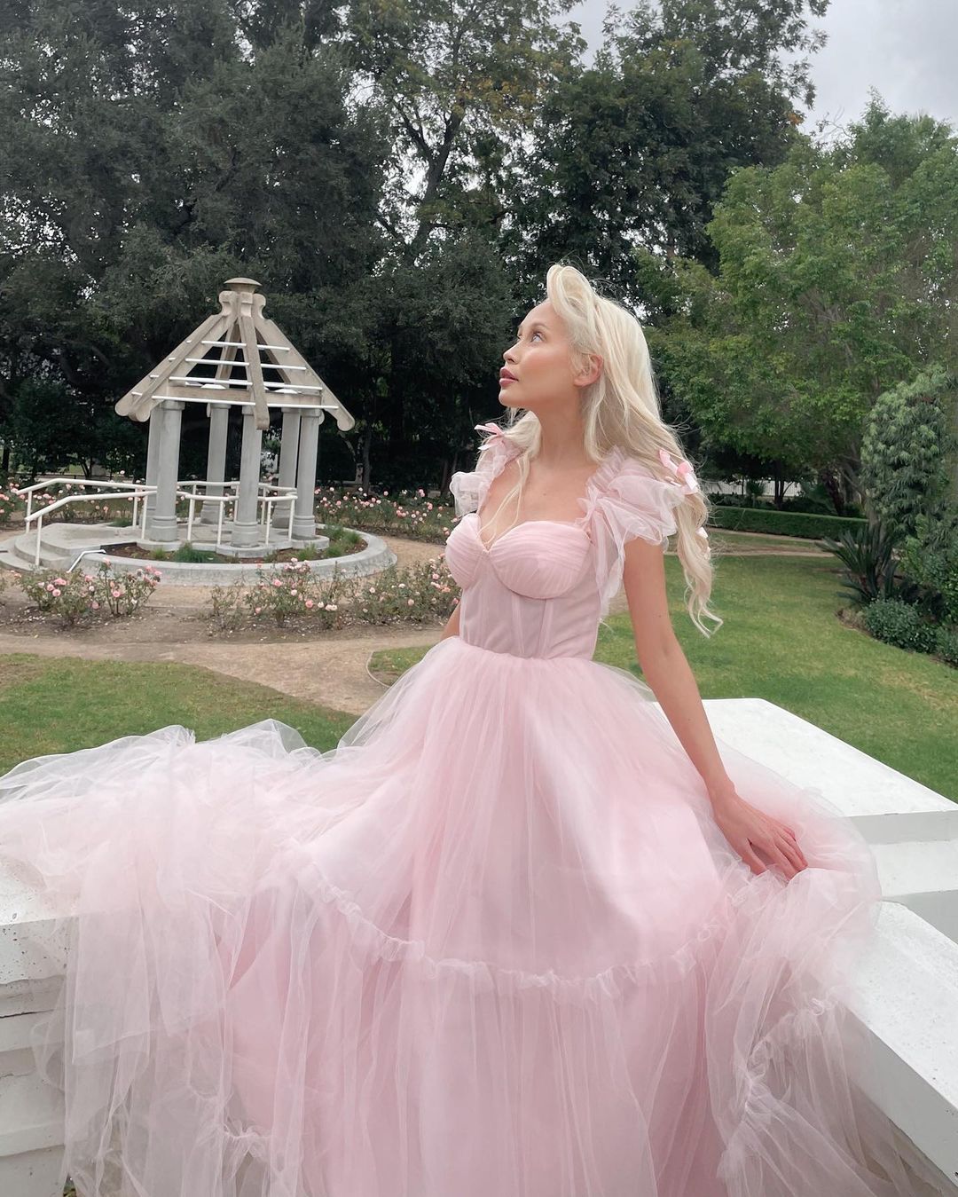 Sweet Baby Pink Prom Dress 2023 Cute Short Sleeve فساتين مناسبة رسمية Cute A-line Tulle Vestidos De Noche