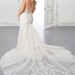 Elegant Mermaid Wedding Dresses Women Plus Size White Open Back V-Neck Tulle Spaghetti Straps Bridal Gown Vestidos De Novia