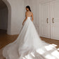 Wedding Dress with Detachable Train Mermaid Satin Princess Vestido De Novia Court Train Dress Bridal Gown Bow  Simple