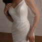 Wedding Dress with Detachable Sleeves Satin Mermaid Princess Bridal Gown Bow  Simple Court Train Dress Vestido De Novia