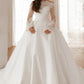 Extra Convertible Wedding Dress  Princess  Mermaid Bow Simple Satin Vestido De Novia Court Train Dress Bridal Gown