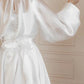 High-Neck Wedding Dress Simple Satin Vestido De Novia  Mermaid Bow Princess Skirt Court Train Dress Bridal Gown