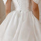 Short Wedding Dress with Detachable Straps Modern Mermaid Princess Gown Bow Court Train Dress Satin Vestido De Novia