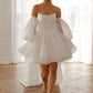 Modern Vestido De Novia Wedding Dress Strapless Princess Bow Court Train Dress Mermaid Gown Satin