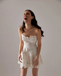 Exquisite Glitter Lace Mini Wedding Dresses Sexy Sweetheart A-Line Bridal Gowns Luxury Vestido de noiva Robes Bride Dress