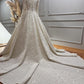 Luxus funkelndes Pailletten Langarm muslimische Hochzeitskleid für Braut hoher Nacken islamischer Brautkleider Frauen Arabisch Robe de Mariéee