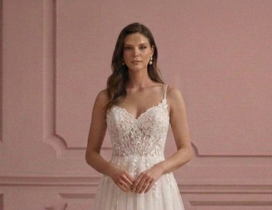 Classic A-Line Wedding Dress Tulle Skirt Traditional Bridal Style