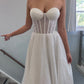 Sweetheart Neckline and Panelled Illusion Bodice Wedding Dress Vestido De Novia Court Train Bow Satin Bridal Gown Skirt Dress