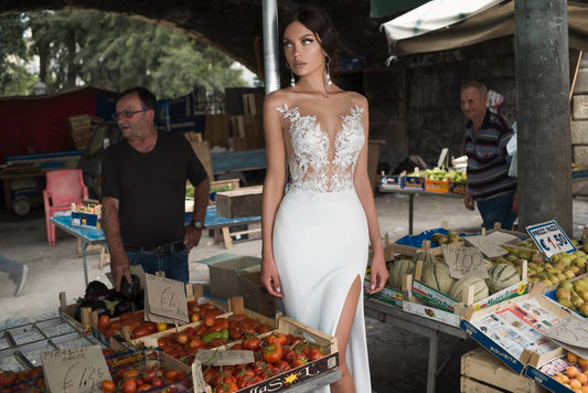 Gaun pengantin putri duyung gaun pengantin renda gaun pengantin lace gaun pengantin backless vestido de noiva boho gaun pengantin untuk pengantin wanita