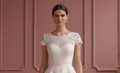 Short Tiered Lace Wedding Dress Country Rustic Style Fashion