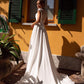 Elegant And Romantic Wedding Dress Modern Princess Gown Bow Court Train Dress Satin Vestido De Novia Mermaid