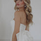 Ribbon-Back Dreamy Wedding Dress Princess Vestido De Novia Train Dress Satin  Bow Court Simple Bridal Gown