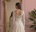 Vintage A-Line Wedding Dress Lace Long Sleeve Timeless Bridal