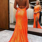 Spaghetti Strap Prom Dresses Tulle Mermaid Backless فساتين السهرة Elegant Sleeveless Floor-Length vestidos verano moda