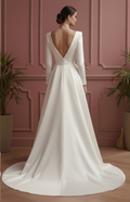 Asymmetrical Wedding Dress Modern Short Designer Style Wear