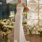 Elegant Two-Piece Sleeveless Wedding Dress Satin Vestido De Novia Bridal Gown Princess Court Train Bow Modern Mermaid