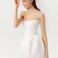 Short Formal Sleeveless Modern Satin Princess Bow Court Train Wedding Dress Vestido De Novia Dress Mermaid Gown