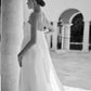 Detachable Sleeves and Detachable Georgette Train Wedding Dress Modern Mermaid Satin Bridal Gown Princess Court Train Bow Vestido De Novia