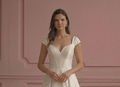 Luxury A-Line Wedding Dress Silk Structured Classic Gown