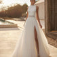 Princess Fluid Ballgown-Style Wedding Dress Vestido De Novia Bridal Gown Mermaid Satin Court Train Bow