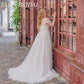 Boho A-Line Plus Size Wedding Kleid Applikat V-Ausschnitt Kurzärmele Brautkleid Tüll Sweep Zug Vestidos de Novia