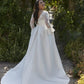 Vintage Plus Size Lace Wedding Dress V-Neck Satin A-Line vestidos novias boda Bride Gowns Applique Custom Made