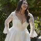 Vintage Plus Size Lace Wedding Dress V-Neck Satin A-Line vestidos novias boda Bride Gowns Applique Custom Made