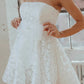 Simple White Full Lace Wedding Dress Vestido De Novia Train Dress Satin  Bow Court Bridal Gown