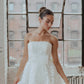 Simple White Full Lace Wedding Dress Vestido De Novia Train Dress Satin  Bow Court Bridal Gown