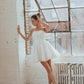 Simple White Full Lace Wedding Dress Vestido De Novia Train Dress Satin  Bow Court Bridal Gown