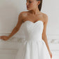 Light Ivory Wedding Dress Court Train Simple Bow Satin Vestido De Novia Mermaid  Skirt PrincessDress Bridal Gown