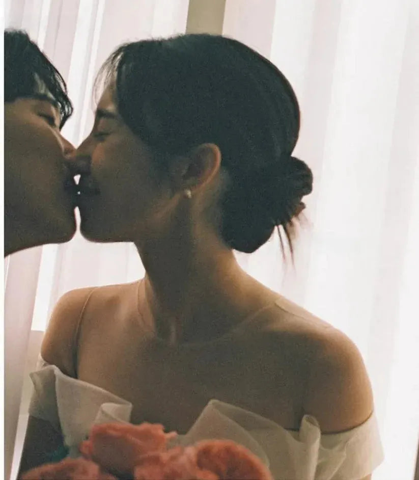 Sheer O-Neck Wedding Dresses Gown Organza Open Back Off White A-Line Korea Brides Vestido De Noiva Women Bridal Dresses As picture