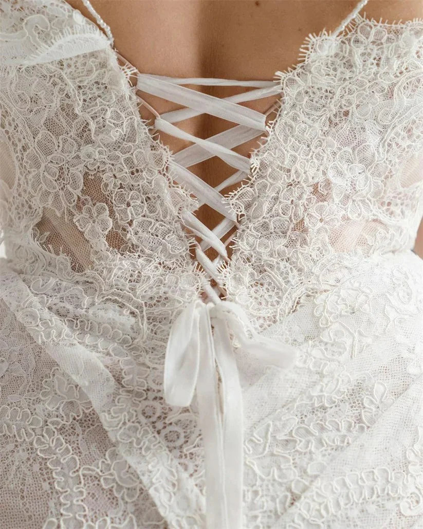 Vestidos De novia cortos De tul, Mini Vestido De novia con apliques De encaje y perlas, vestidos De novia Branco con cordones en la espalda, Vestido De novia