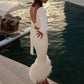 Wedding Dress with a Fitted Silhouette, Midi Length Court Train Bridal Gowns Vestido De Novia Mermaid Princess Short