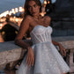 Sparkle Short Wedding Dresses Tulle Sweetheart A Line Bridal Gowns Above Kneen Length Party Dress Women Elegant Luxury