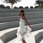 Vestido De Novia Mermaid Princess Short Wedding Dress with a Decorative Skirt with 3D Flowers Court Train Bridal Gowns